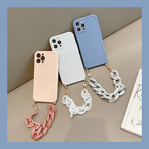 

Phone Case For Apple Back Cover iPhone 12 Pro Max 11 SE 2020 X XR XS Max 8 7 Shockproof Dustproof Solid Colored TPU