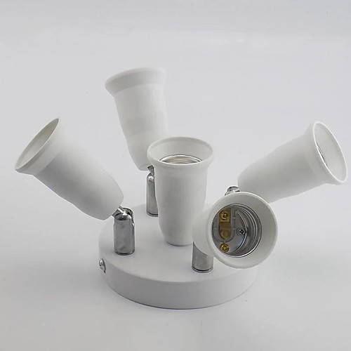 

1 To 5 E27 To E27 Socket Splitter Adjustable Converters Lamp Base Holder For E27 LED Bulb