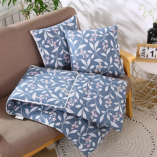 

Pillow Quilt Cotton High Density 2 In 1 Quilt Napping Pillow Car Purpose Cushion Office Nap Pillow Folding Blanket Sofa Pillow Air Conditioning Quilt