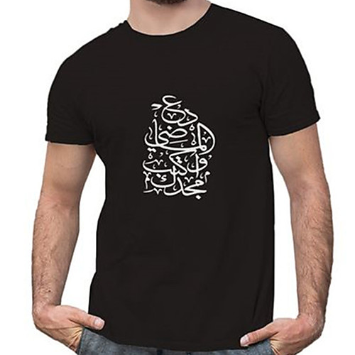 

Men's Unisex Tee T shirt Hot Stamping Graphic Prints Graffiti Plus Size Print Short Sleeve Casual Tops Cotton Basic Fashion Designer Big and Tall Black