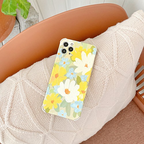 

Phone Case For Apple Back Cover iPhone 12 Pro Max 11 SE 2020 X XR XS Max 8 7 Shockproof Dustproof Flower TPU