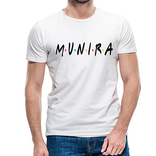

Men's Unisex Tee T shirt Hot Stamping Graphic Prints Letter Plus Size Print Short Sleeve Casual Tops Cotton Basic Fashion Designer Big and Tall White