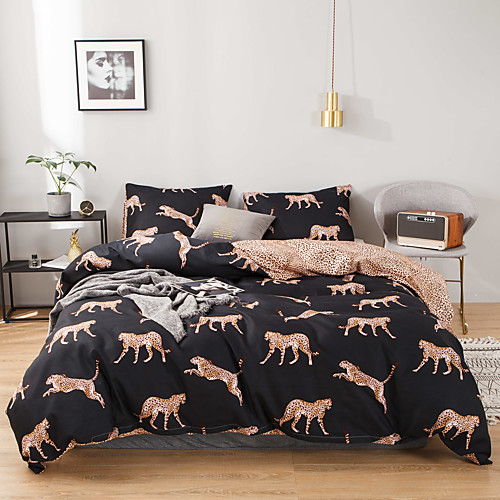 

Duvet Cover Sets 3 Piece Rayon / Polyester Floral / Botanical Rainbow Reactive Print Bohemian Style