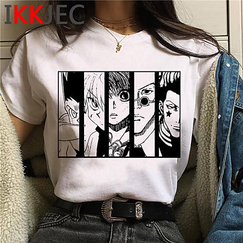 

Inspired by Hunter X Hunter Killua Zoldyck Cosplay Costume T-shirt Polyester / Cotton Blend Print Harajuku Graphic Kawaii T-shirt For Women's / Men's