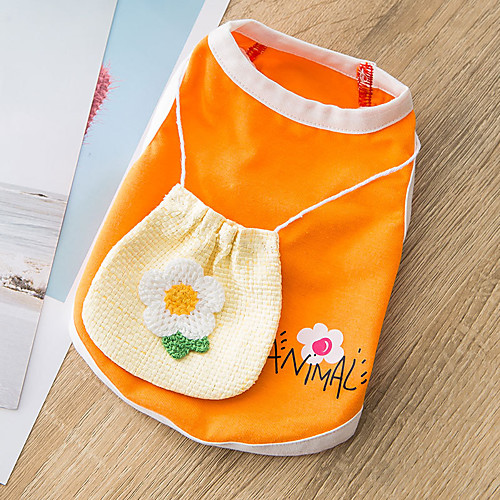 

Dog Cat Vest Dog clothes Cute Sweet Dailywear Casual / Daily Dog Clothes Puppy Clothes Dog Outfits Breathable Light Yellow Purple Yellow Costume for Girl and Boy Dog Fabric XS S M L XL XXL