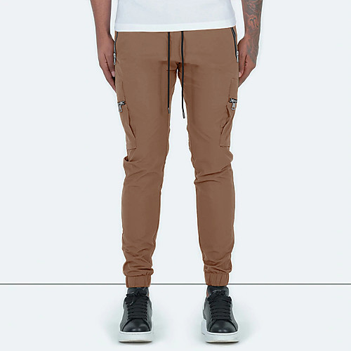 

Men's Cargo Athleisure Outdoor Sports Sport Casual Pants Tactical Cargo Pants Graphic Full Length Print Black Red Army Green Grey Khaki