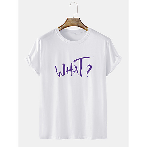 

Men's Unisex Tee T shirt Hot Stamping Graphic Prints Letter Plus Size Short Sleeve Casual Tops Cotton Basic Fashion Designer Comfortable White Black Green