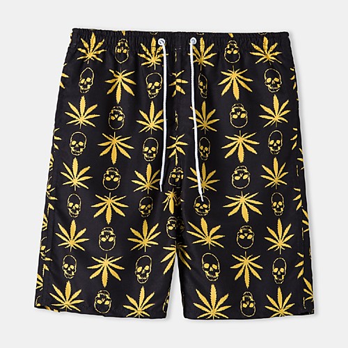 

Men's Casual Daily Holiday Shorts Pants Graphic Short Black
