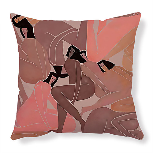 

Simple Double Side Cushion Cover 1PC Soft Decorative Square Throw Pillow Cover Cushion Case Pillowcase for Bedroom Livingroom Superior Quality Machine Washable Outdoor Cushion for Sofa Couch Bed Chair