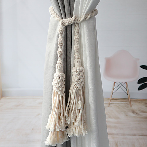 

1PC Hand Woven Tassel Tying Rope Tie Drawstring for Living Room Bedroom Curtain Strap
