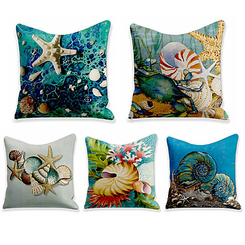 

Double Side Cushion Cover 5PC Soft Decorative Square Throw Pillow Cover Cushion Case Pillowcase for Sofa Bedroom Superior Quality Machine Washable