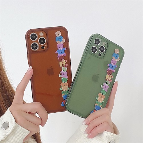 

Phone Case For Apple Back Cover iPhone 12 Pro Max 11 SE 2020 X XR XS Max 8 7 Shockproof Dustproof Animal TPU