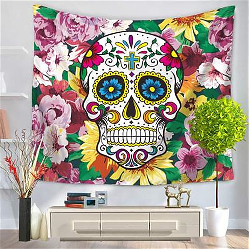 

Wall Tapestry Art Decor Blanket Curtain Hanging Home Bedroom Living Room Decoration Skull