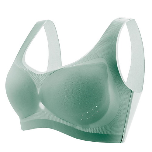 

Women's Bras & Bralettes Wireless Full Coverage Lace Solid Color Sexy Gray
