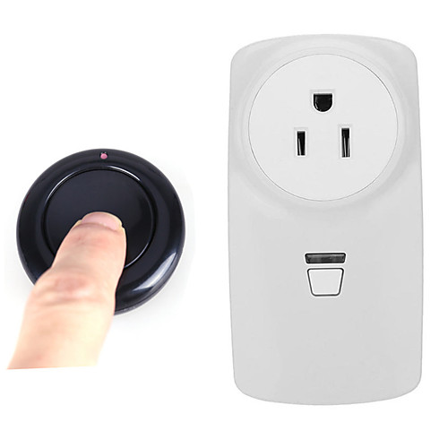 

AC85V 110V 220V RF Wireless Remote control socket/Learning code relay receiver /10A relay /US Socket 433mhz
