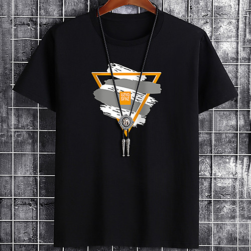 

Men's Unisex Tee T shirt Hot Stamping Graphic Prints Graffiti Letter Plus Size Print Short Sleeve Casual Tops Cotton Basic Fashion Designer Big and Tall White Black Khaki