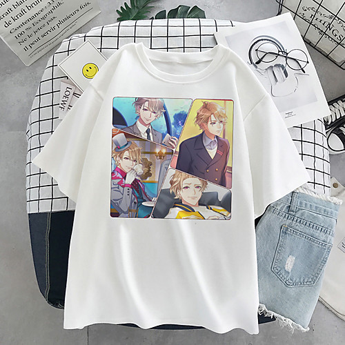 

Inspired by Cosplay Cosplay Cosplay Costume T-shirt Polyester / Cotton Blend Print Harajuku Graphic Kawaii T-shirt For Women's / Men's