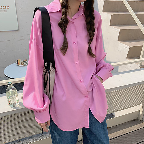 

Women's Coat Daily Wear Spring Summer Regular Coat Regular Fit Casual / Daily Jacket Solid Color Others Blue Blushing Pink