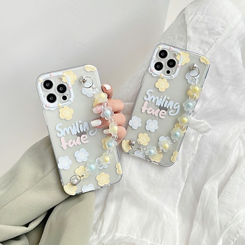 

Phone Case For Apple Back Cover iPhone 12 Pro Max 11 SE 2020 X XR XS Max 8 7 Shockproof Dustproof Graphic Flower TPU