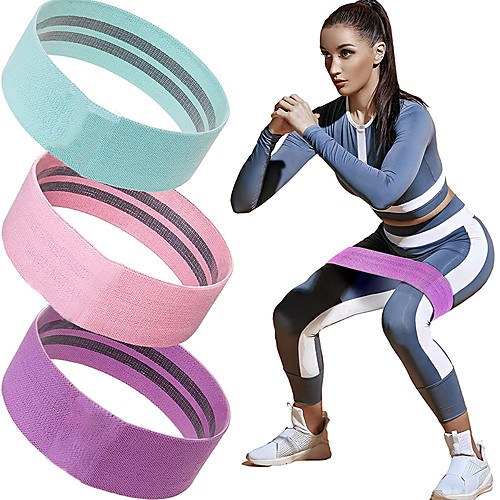 

Hip Trainer Booty Bands Resistance Band Set Sports Cotton / Polyester Latex silk Home Workout Yoga Fitness Portable Non Toxic Stretchy Strength Training Anti Slip Anti-slip Strap Lift, Tighten And