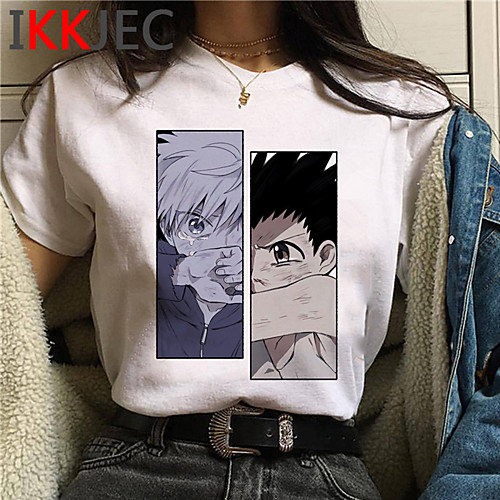 

Inspired by Hunter X Hunter Killua Zoldyck Cosplay Costume T-shirt Polyester / Cotton Blend Print Harajuku Graphic Kawaii T-shirt For Women's / Men's
