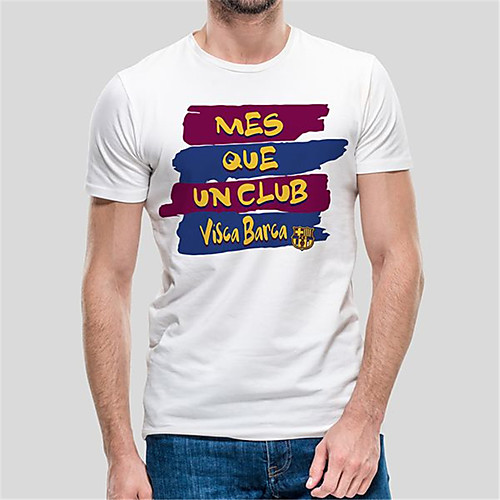 

Men's Unisex Tee T shirt Hot Stamping Graphic Prints Letter Plus Size Print Short Sleeve Casual Tops Cotton Basic Fashion Designer Big and Tall White