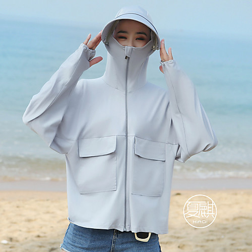 

Women's Coat Daily Wear Summer Regular Coat Regular Fit Casual / Daily Jacket Solid Color Others Blue Blushing Pink