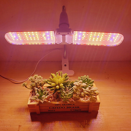 

LED Indoor Grow Light AC85-265V 24W Full Spectrum Plant Lamp 120LEDs Vegetable Flower Greenhouse Succulent Potted Plant Growth Auxiliary Grow Lamp EU US Plug