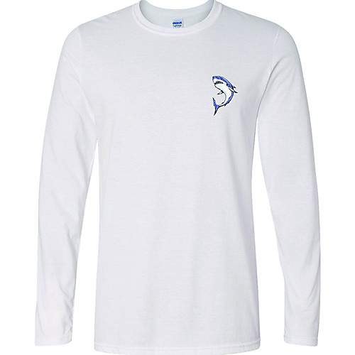 

CAWANFLY Men's Fishing Shirt Outdoor Long Sleeve UPF50 Quick Dry Breathable Sweat wicking Top Autumn / Fall Spring Summer Athleisure Fishing Camping & Hiking White / Micro-elastic / Animal