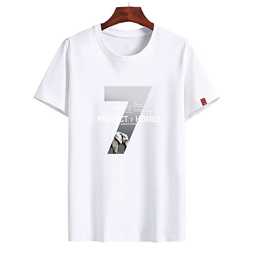 

Men's Unisex Tee T shirt Hot Stamping Graphic Prints Letter Plus Size Print Short Sleeve Casual Tops Cotton Basic Fashion Designer Big and Tall White Black Dark Gray