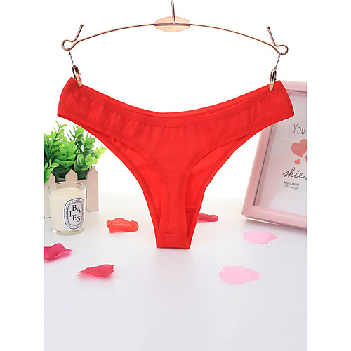 

Women's Basic G-strings & Thongs Panties Micro-elastic Low Waist 1 PC Khaki One-Size