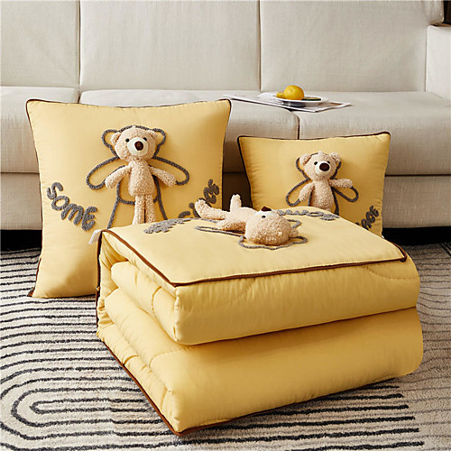 

Pillow Quilt Multifunction Foldable Cartoons Throw Pillow Quilt Car Purpose Cushion Office Nap Pillow Folding Blanket Sofa Pillow Air Conditioning Quilt Convertible
