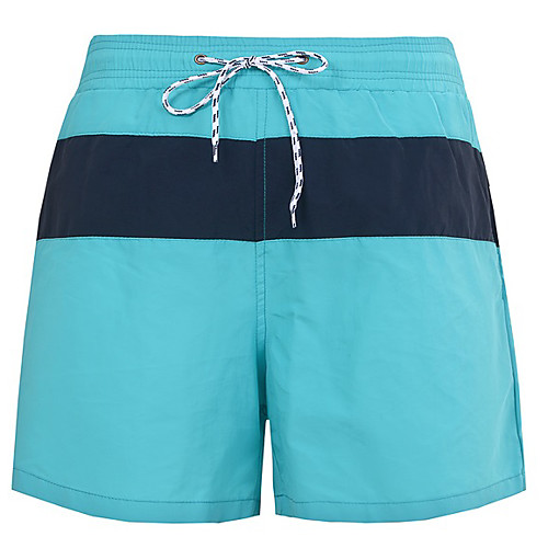 

Men's Casual / Sporty Outdoor Sports Daily Beach Shorts Pants Lines / Waves Short Drawstring Elastic Drawstring Design Navy blue -white stripes Navy blue - green stripes White Black Blue
