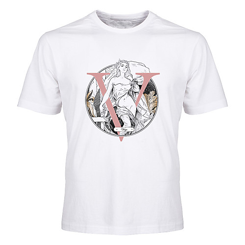 

Men's Unisex Tee T shirt Hot Stamping Graphic Prints Portrait Plus Size Print Short Sleeve Casual Tops Cotton Basic Fashion Designer Big and Tall White Black Blue