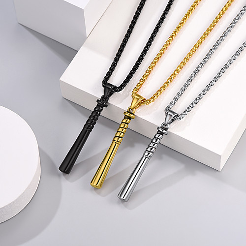 

Women's Men's Pendant Necklace Necklace Casual / Sporty Titanium Steel Silver Gold Black 555 cm Necklace Jewelry 1pc For Sport Gift Festival