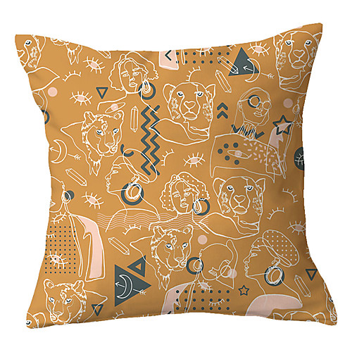 

Double Side Cushion Cover 1PC Soft Decorative Square Throw Pillow Cover Cushion Case Pillowcase for Sofa Bedroom Livingroom Outdoor Superior Quality Machine Washable Outdoor Cushion for Sofa Couch Bed Chair