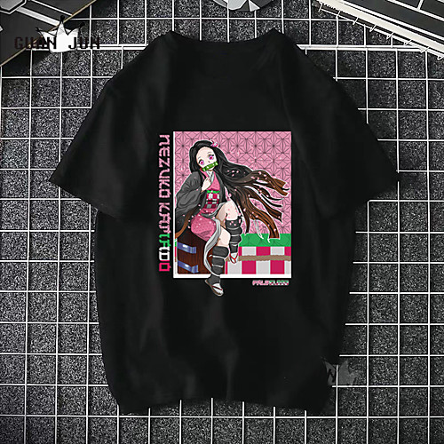 

Inspired by Demon Slayer Cosplay Cosplay Costume T-shirt Polyester / Cotton Blend Print T-shirt For Women's / Men's