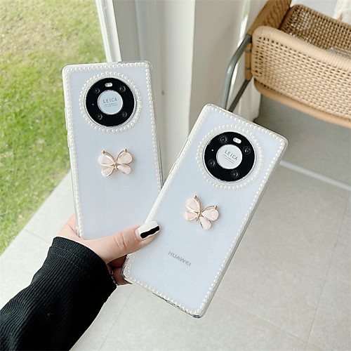 

Phone Case For Huawei Back Cover Nova 8 P40 P40 Pro Mate 40 Mate 40 Pro P30 P30 Pro Mate 30 Mate 30 Pro nova 5 Shockproof Dustproof Butterfly TPU