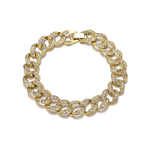 

Bracelet Cuban Link Lucky Casual / Sporty Alloy Bracelet Jewelry Silver / Gold For Gift Festival