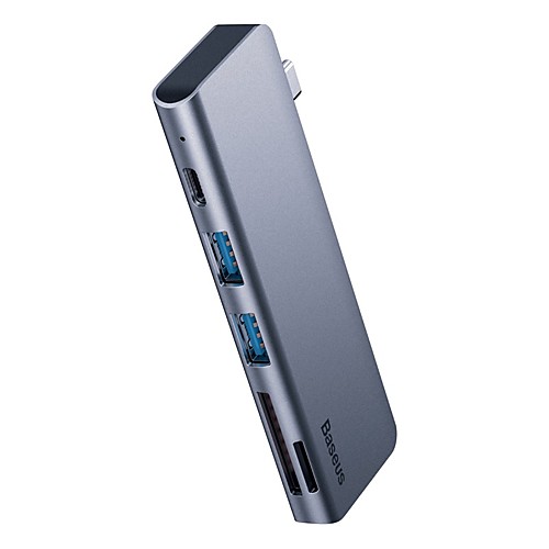 

BASEUS High Speed with Card Reader(s) OTG USB 3.0 USB C to USB 3.0 USB 3.0 USB C SD Card TF Card USB Hub 5 Ports For Windows, PC, Laptop