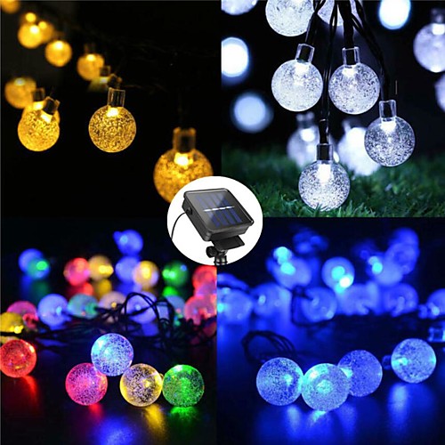 

LED Lantern Solar Light String Outdoor Solar String Lights 1 set 15m 100 Light Bubble Ball Outdoor Garden Waterproof Light Garden Decoration Light
