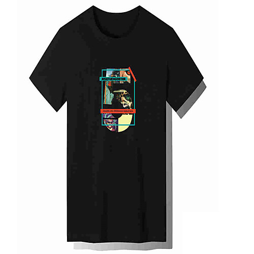

Men's Unisex Tee T shirt Hot Stamping Graphic Prints Letter Plus Size Print Short Sleeve Casual Tops Cotton Basic Fashion Designer Big and Tall White Black Light gray