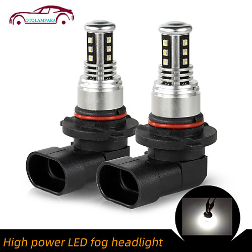 

OTOLAMPARA 2PCS Import ZES Chip Car LED Fog Light Bulb HB4 30W 5500K White Color 4 Sides Lightness Inset Driver Design LED Foglight Bulb 9006 IP68 Waterproof