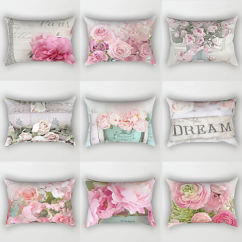 

Floral Double Side Cushion Cover 1PC Soft Decorative Square Throw Pillow Cover Cushion Case Pillowcase for Bedroom Livingroom Superior Quality Machine Washable Outdoor Cushion for Sofa Couch Bed Chair