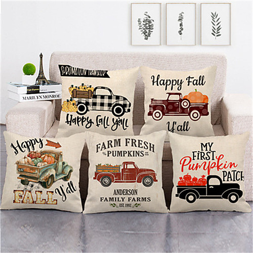 

Double Side Cushion Cover 1PC Faux Linen Soft Decorative Square Throw Pillow Cover Cushion Case Pillowcase for Sofa Bedroom Superior Quality Machine Washable
