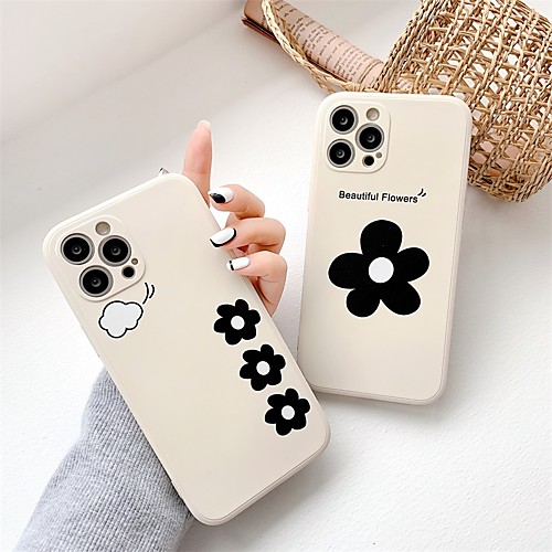 

Phone Case For Apple Back Cover iPhone 12 Pro Max 11 SE 2020 X XR XS Max 8 7 Shockproof Dustproof Graphic Flower TPU