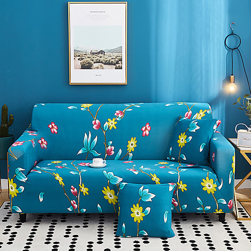 

2021 New Stylish Simplicity Print Sofa Cover Stretch Couch Slipcover Super Soft Fabric Retro Hot Sale Couch Cover
