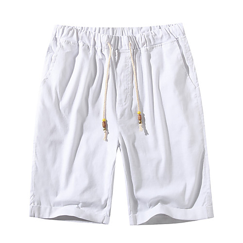 

Men's Shorts Chino Casual Daily Shorts Bermuda shorts Pants Solid Colored Knee Length White Wine Army Green Black Orange
