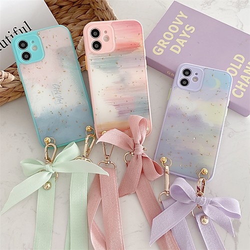 

Phone Case For Apple Back Cover iPhone 12 Pro Max 11 SE 2020 X XR XS Max 8 7 Shockproof Dustproof Color Gradient Marble TPU