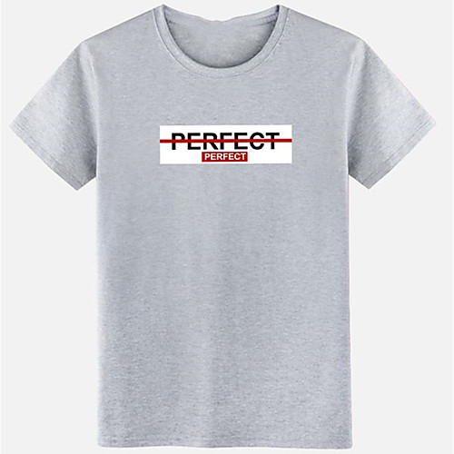

Men's Unisex Tee T shirt Hot Stamping Graphic Prints Letter Plus Size Print Short Sleeve Casual Tops Cotton Basic Fashion Designer Big and Tall White Black Gray